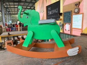 elephant rocker repair upcycle project