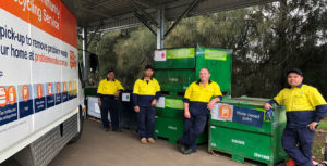 Mobile community recycling service problem waste collections cumberland parramatta blacktown